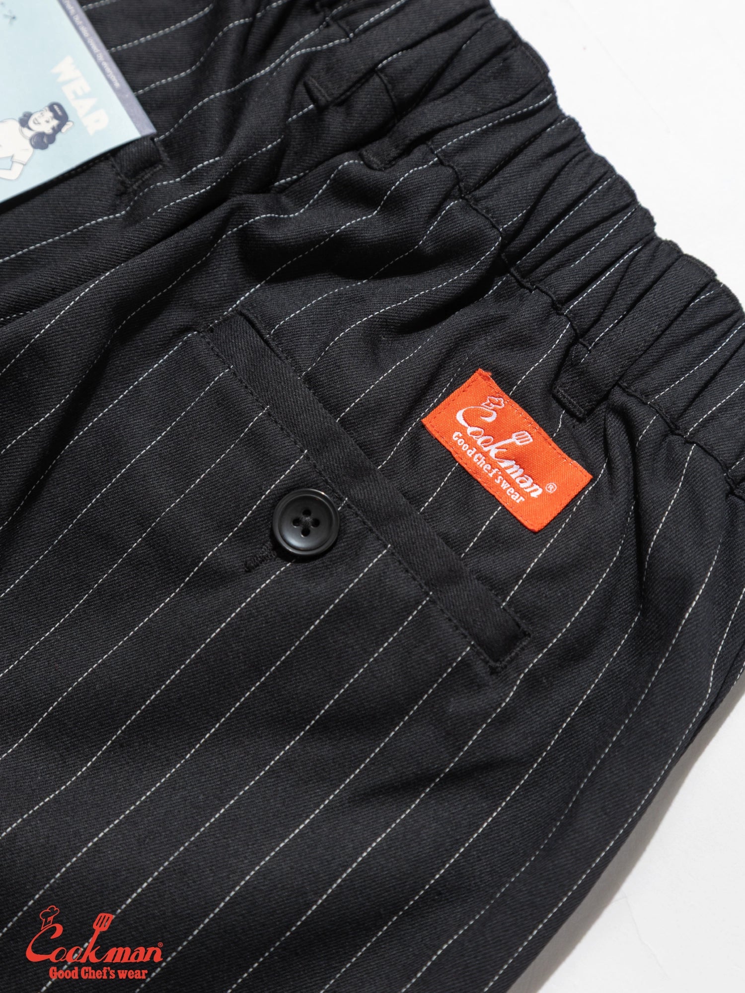 Cookman  Sally Pants - Pin Stripe : Black