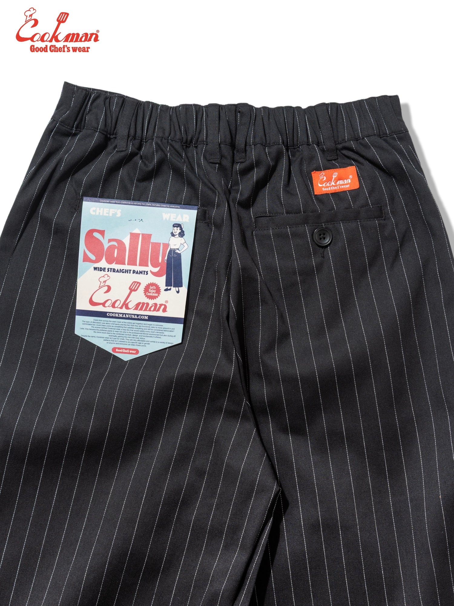 Cookman  Sally Pants - Pin Stripe : Black