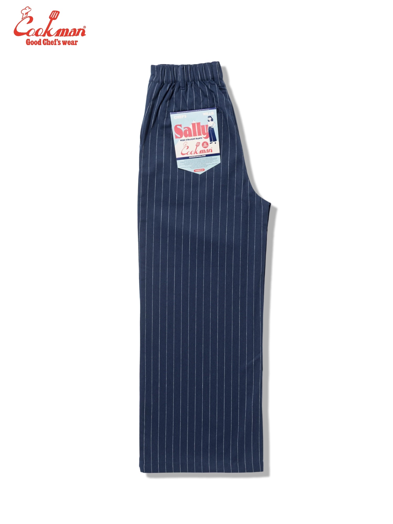 Cookman  Sally Pants - Pin Stripe : Navy