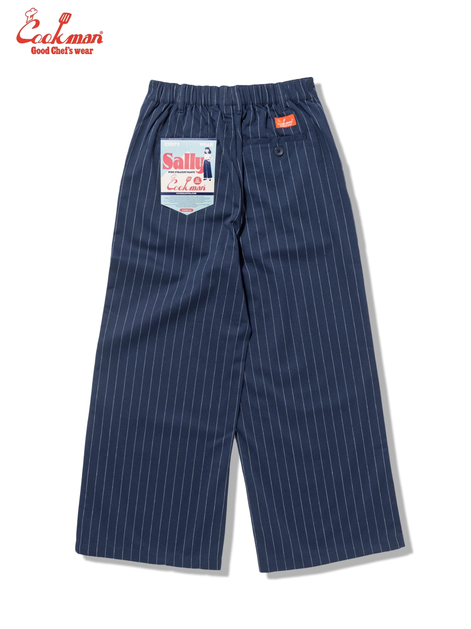 Cookman  Sally Pants - Pin Stripe : Navy