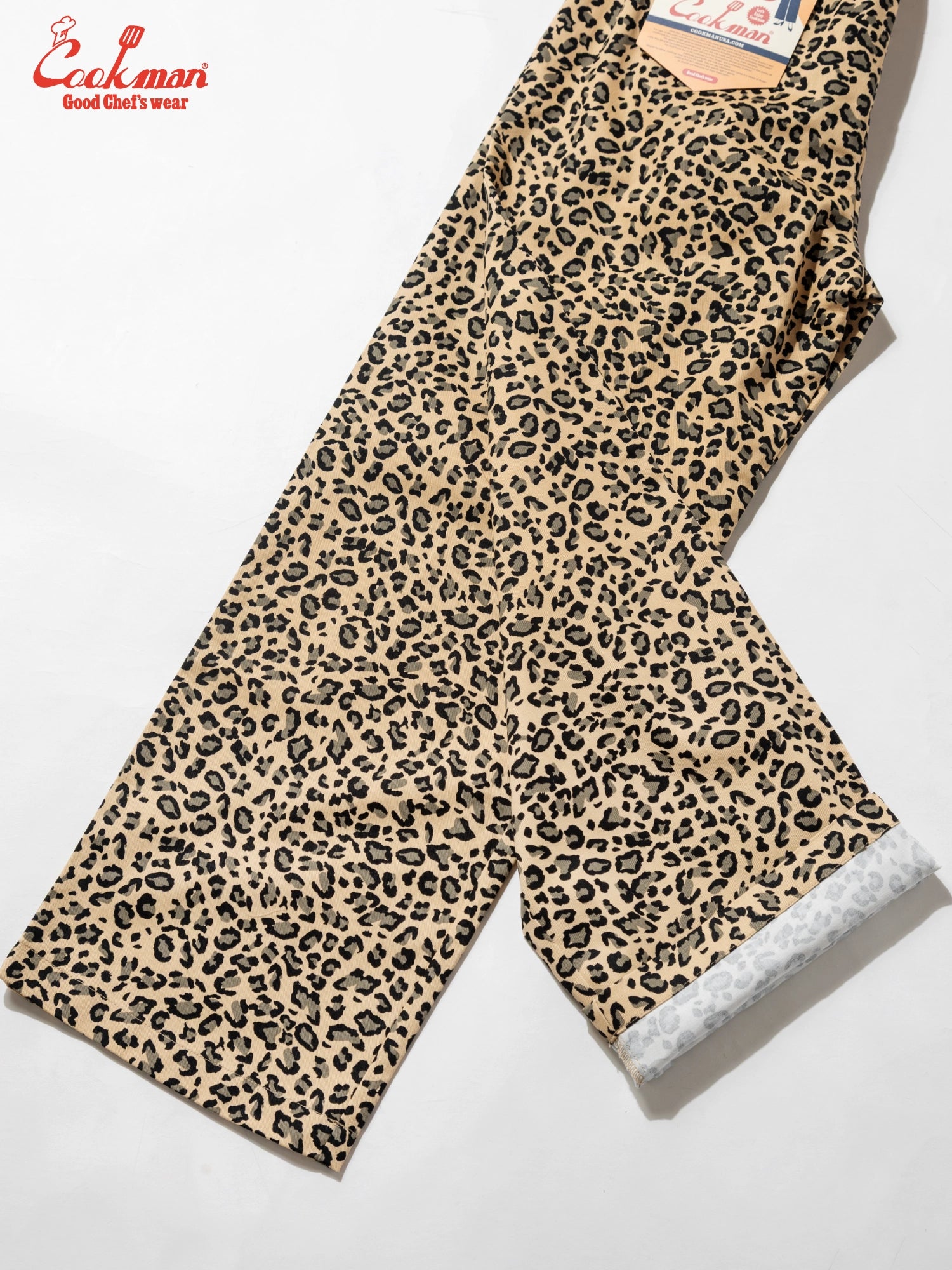 Cookman  Lucy Pants - Leopard : Beige