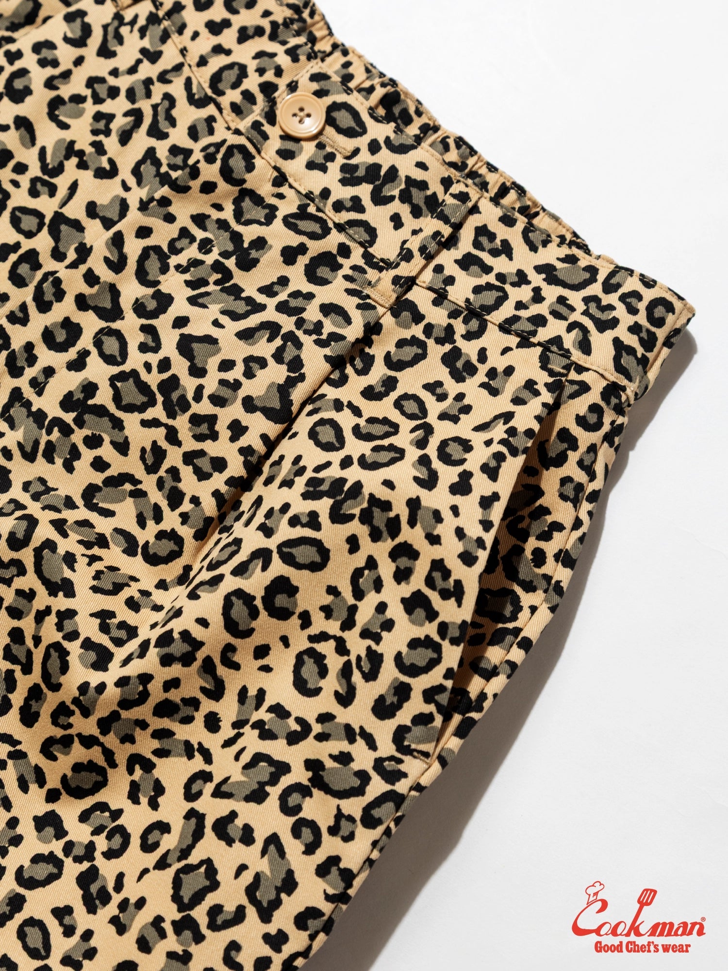 Cookman  Lucy Pants - Leopard : Beige