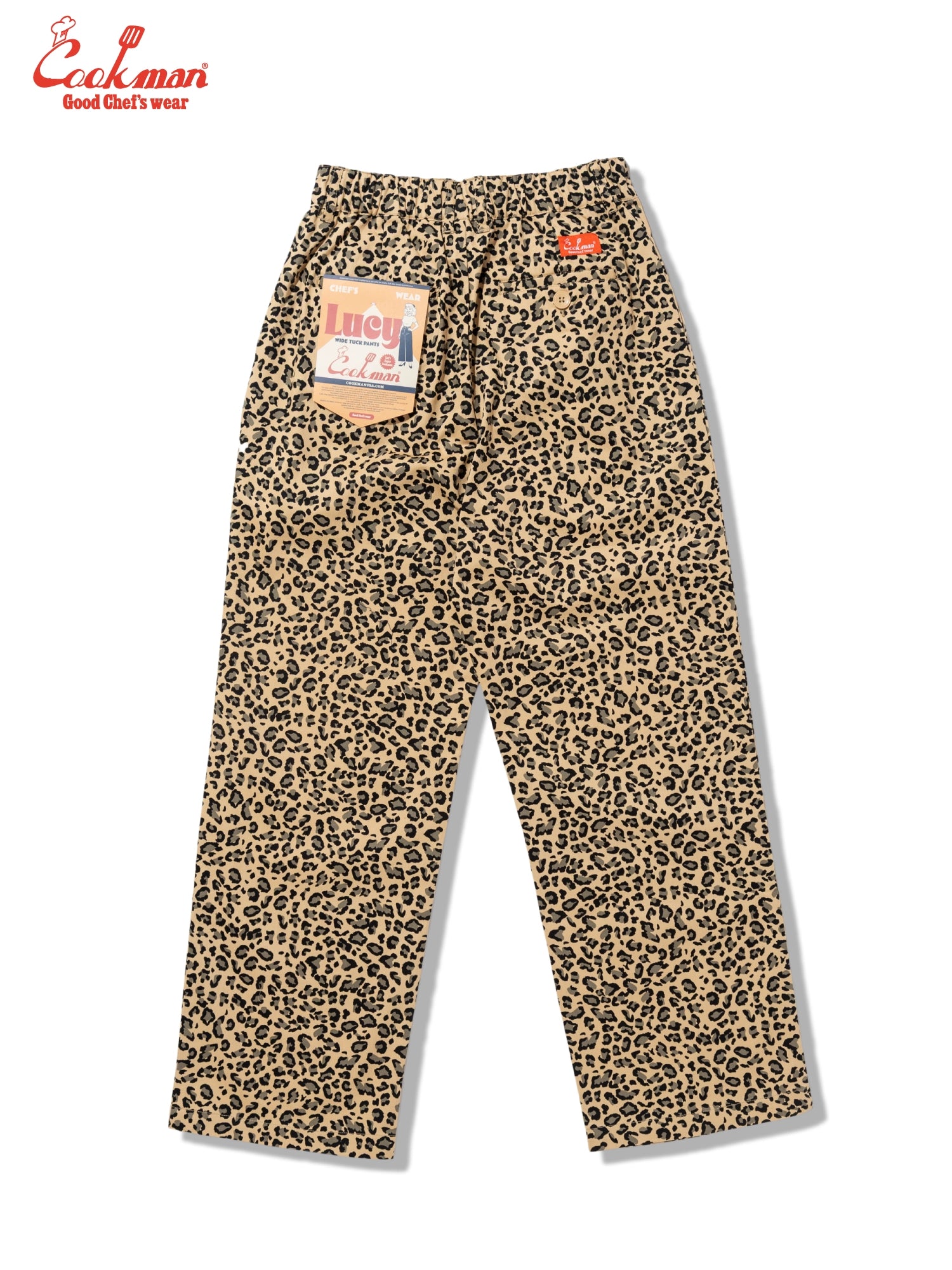 Cookman  Lucy Pants - Leopard : Beige