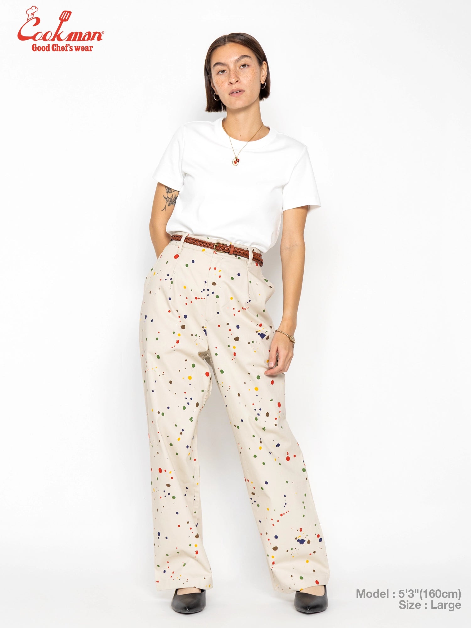 Cookman  Lucy Pants -  Sauce Splash : Beige