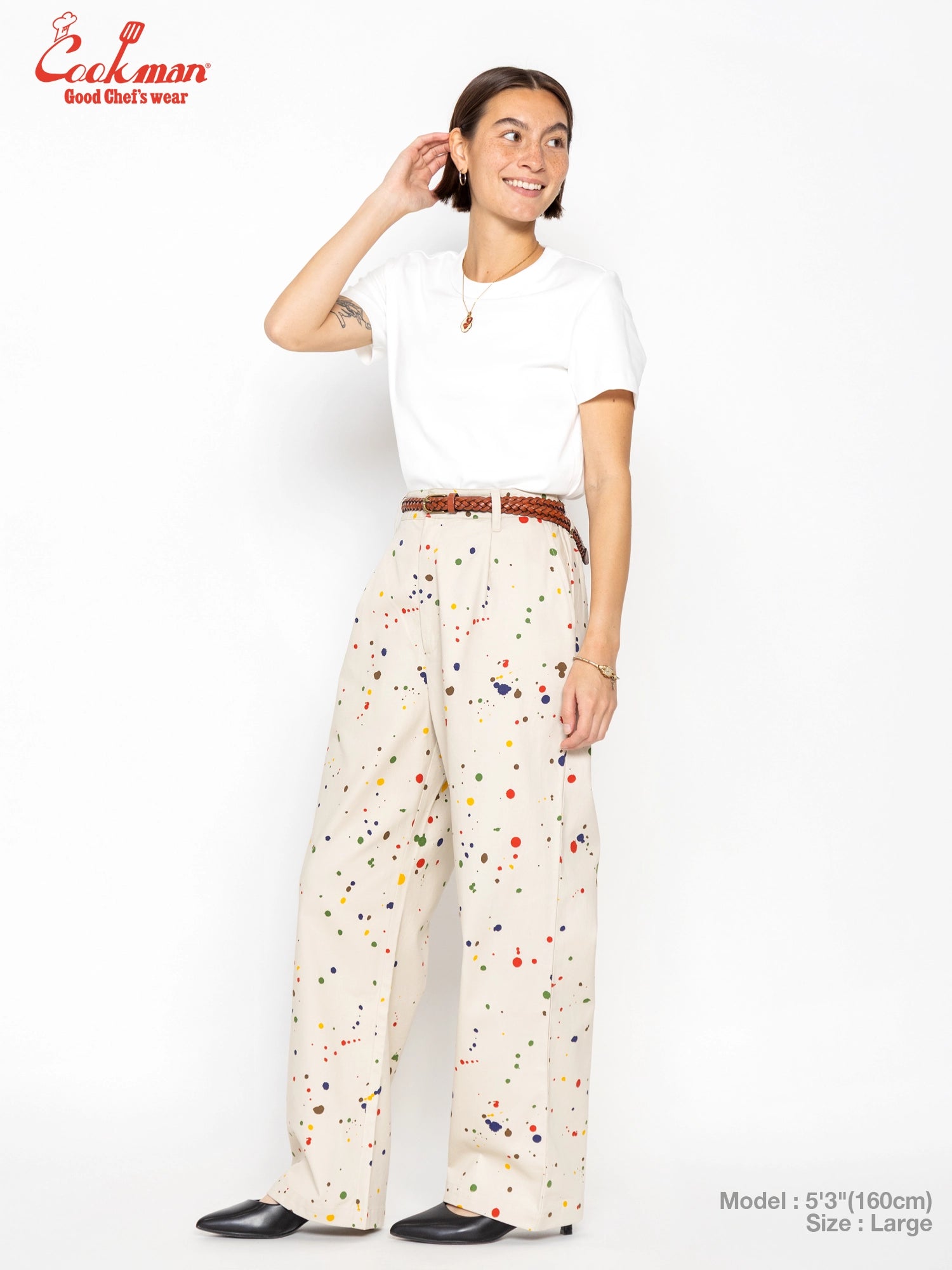 Cookman  Lucy Pants -  Sauce Splash : Beige