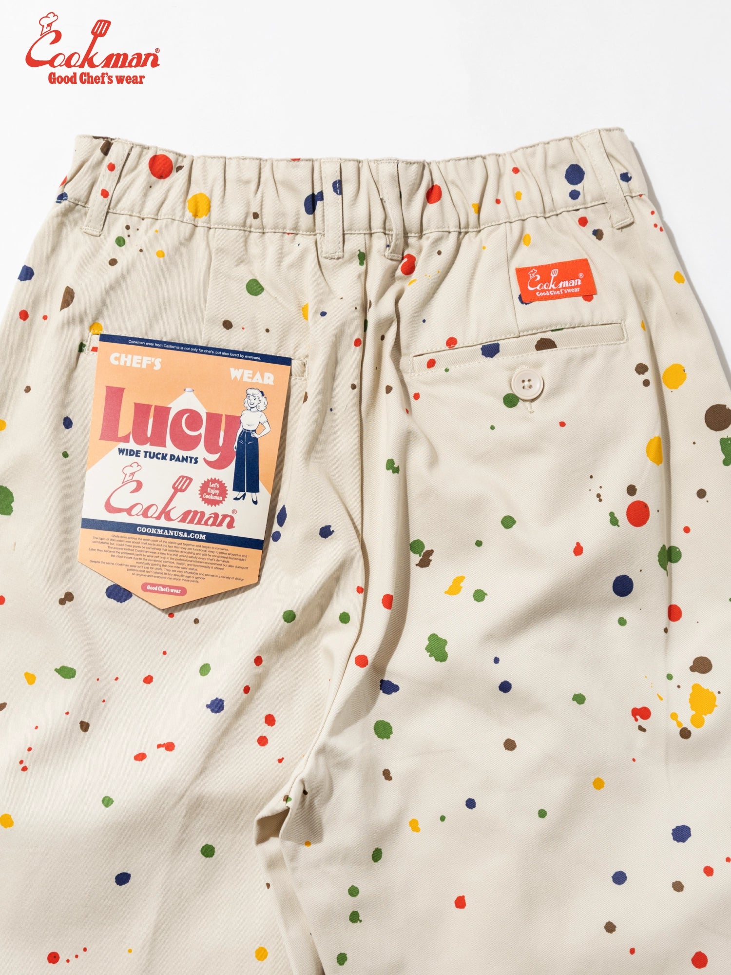 Cookman  Lucy Pants -  Sauce Splash : Beige