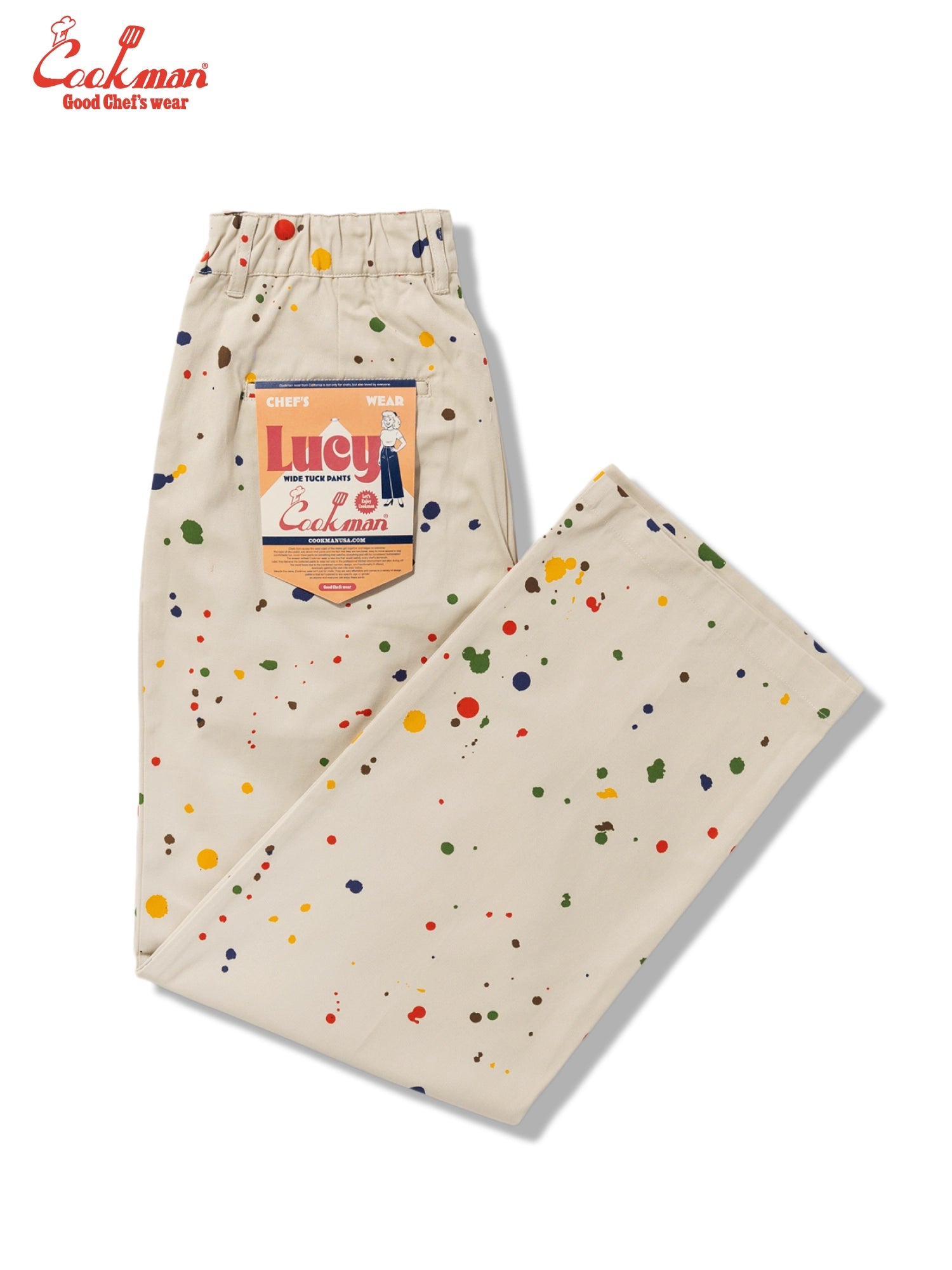 Cookman  Lucy Pants -  Sauce Splash : Beige
