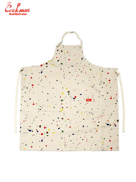 Long Apron - Sauce Splash : Beige