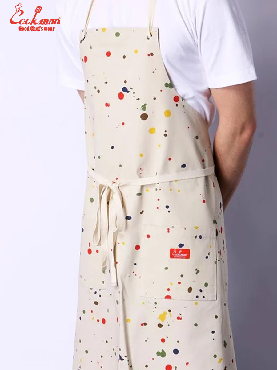Long Apron - Sauce Splash : Beige