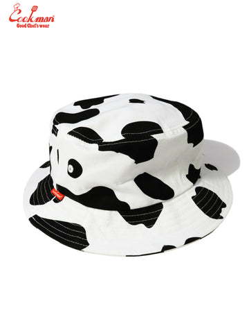 Bucket Hat - Cow White