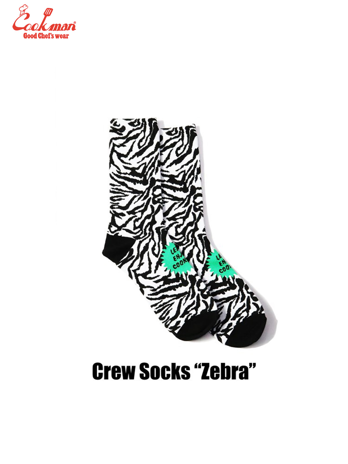 Crew Socks - Zebra