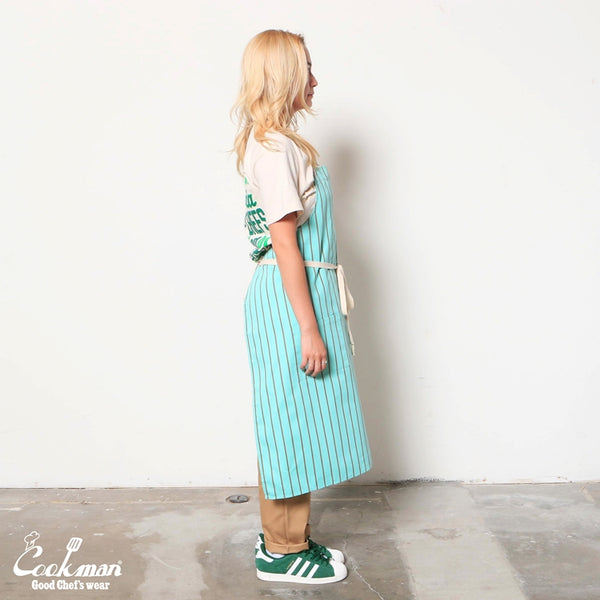 Cookman Long Apron - Mint and Chocolate