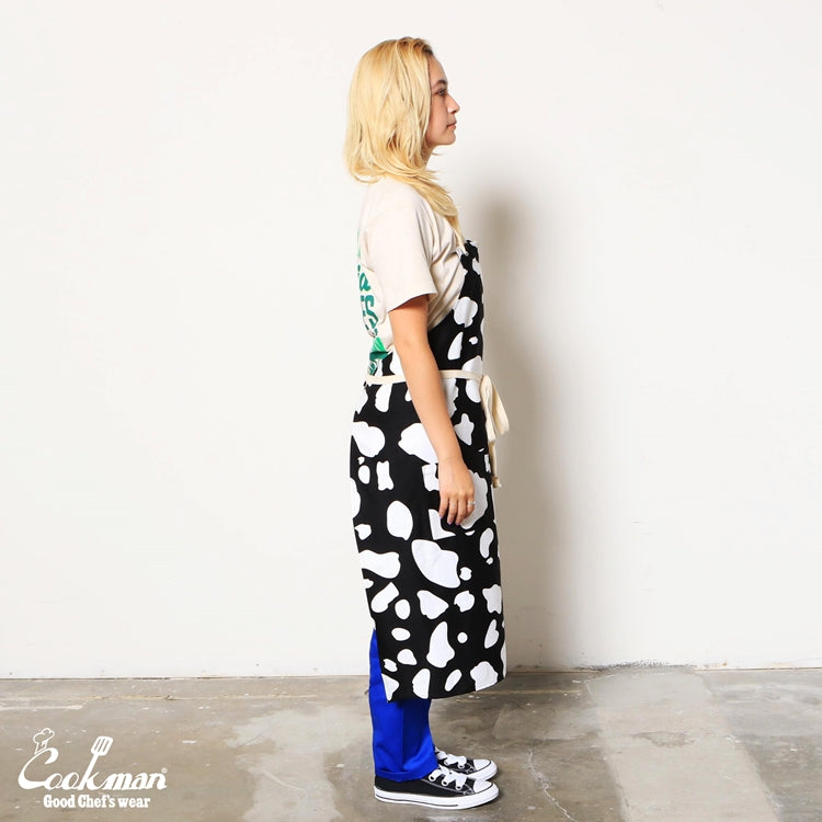 Cookman Long Apron - Cow : Black