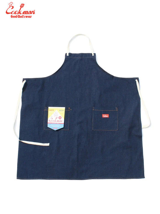 Long Apron - Denim : Navy