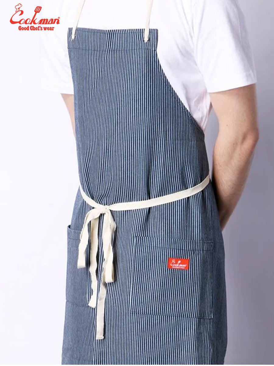 Long Apron - Hickory : Navy