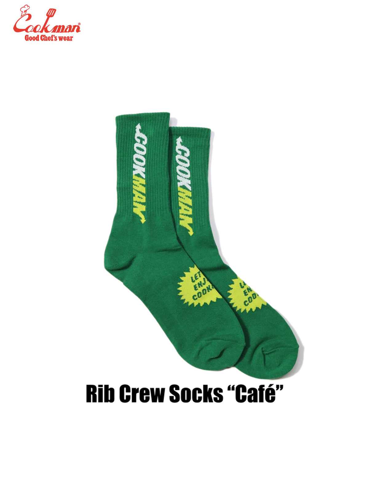 Rib Crew Socks - Cafe