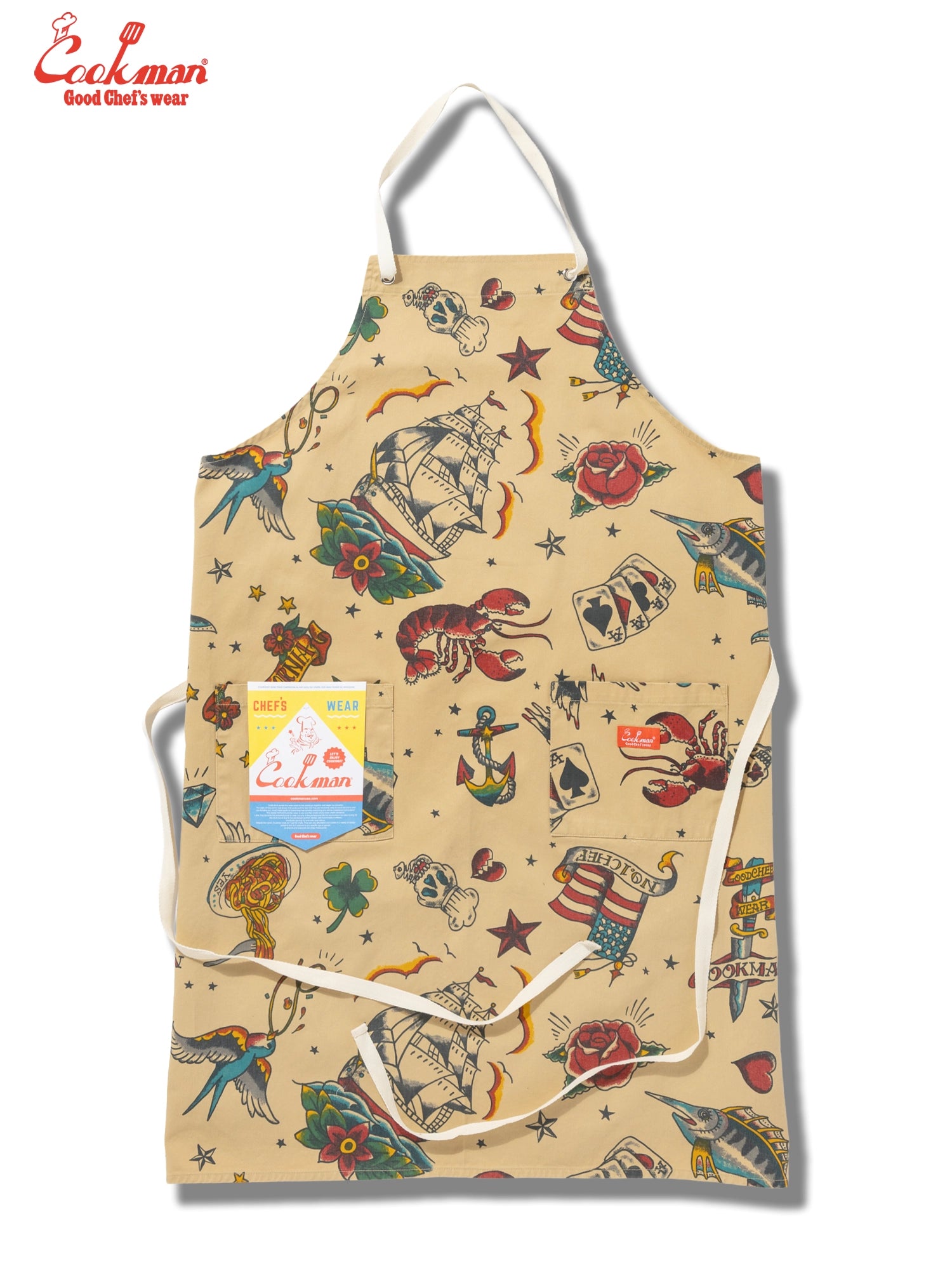 Long Apron - Old Tattoo : Beige