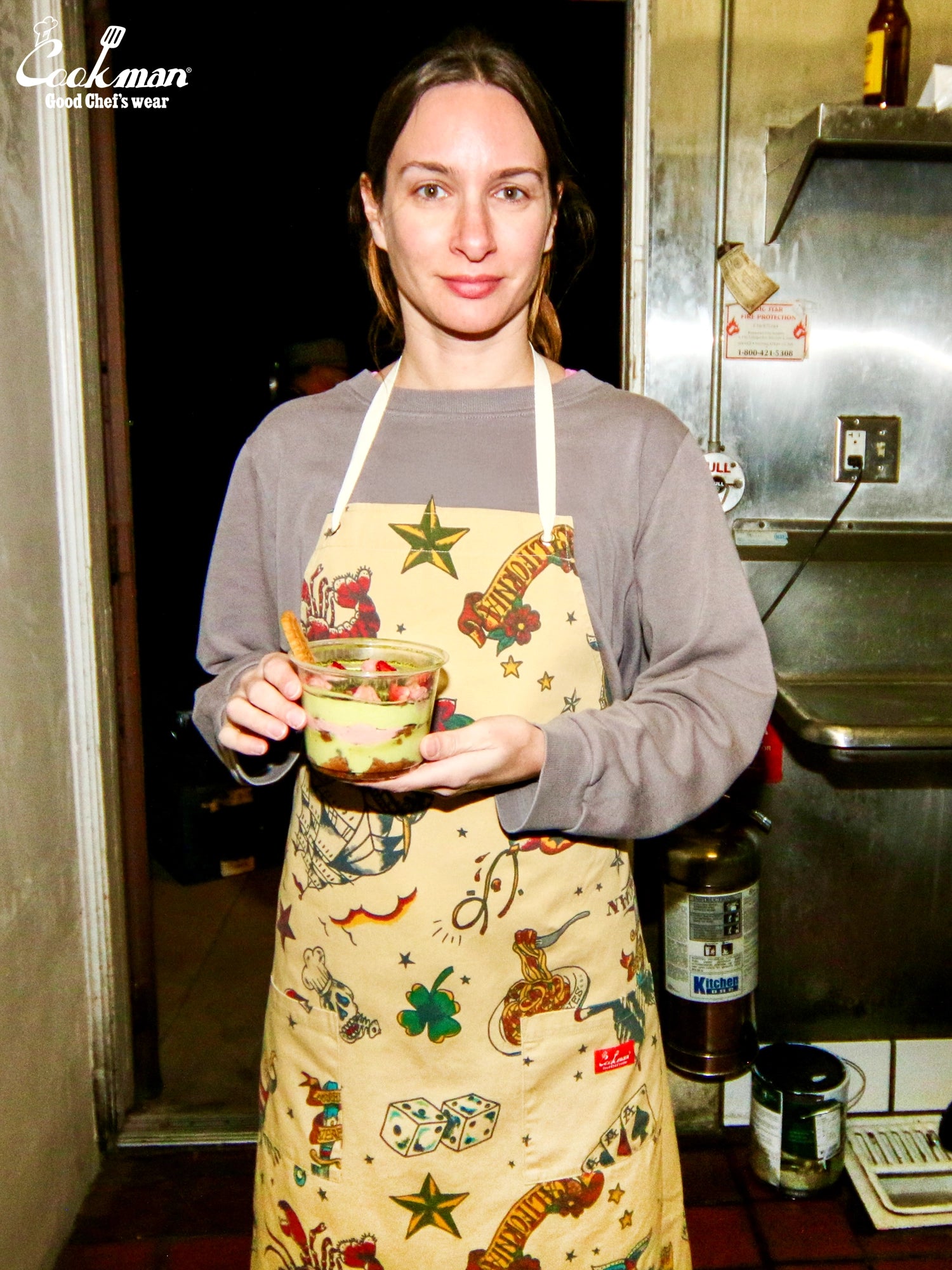 Long Apron - Old Tattoo : Beige