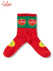 Rib Crew Socks -  Tomato