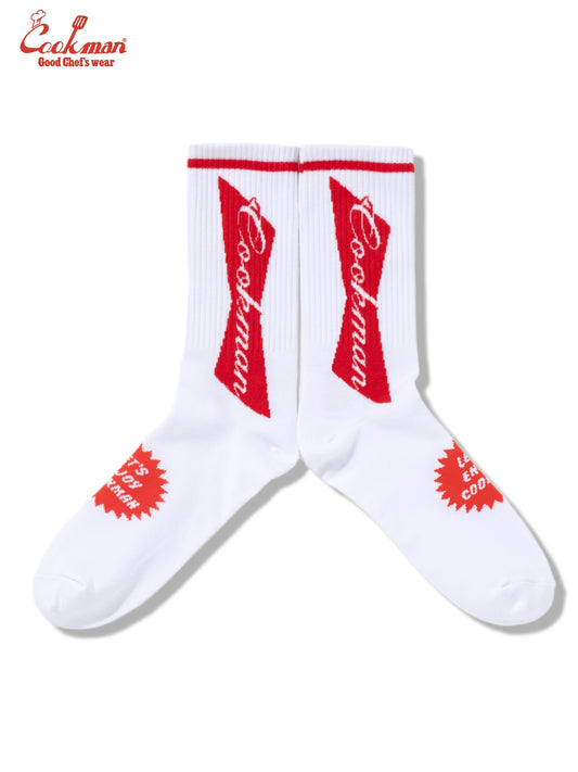 Rib Crew Socks -  Beer Tie