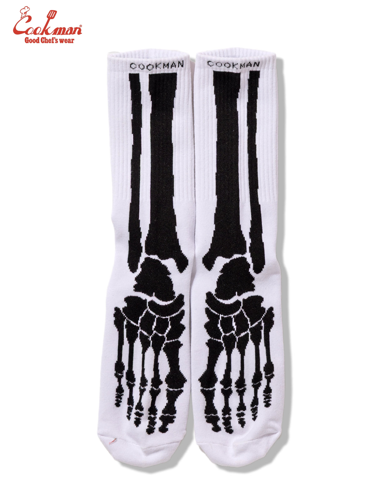 Rib Crew Socks -  Bone White