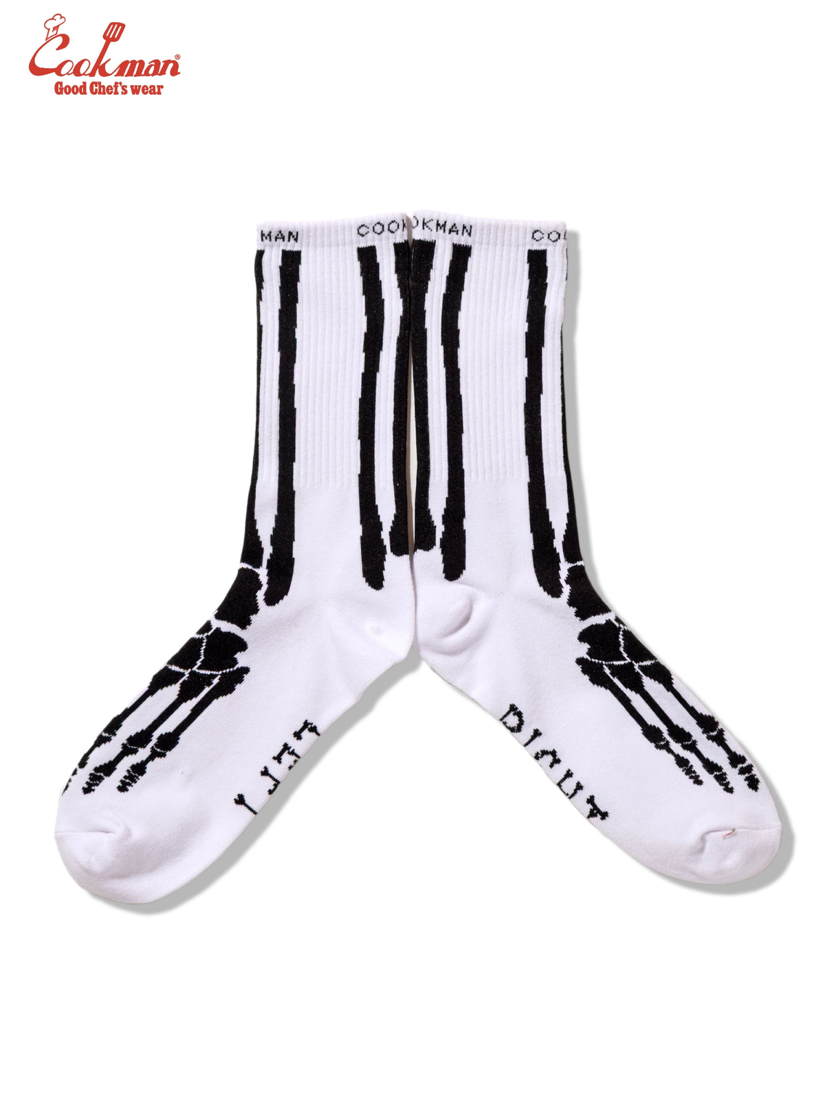 Rib Crew Socks -  Bone White