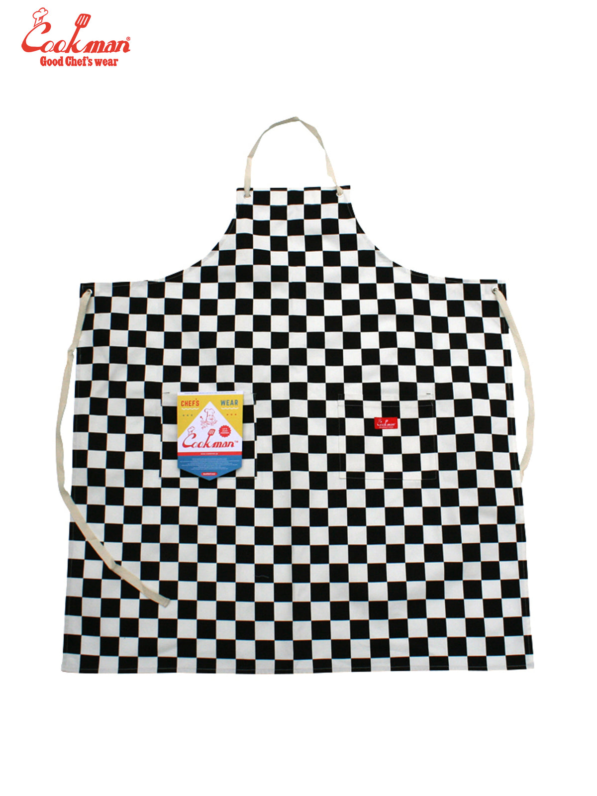 Long Apron - Checker : Black