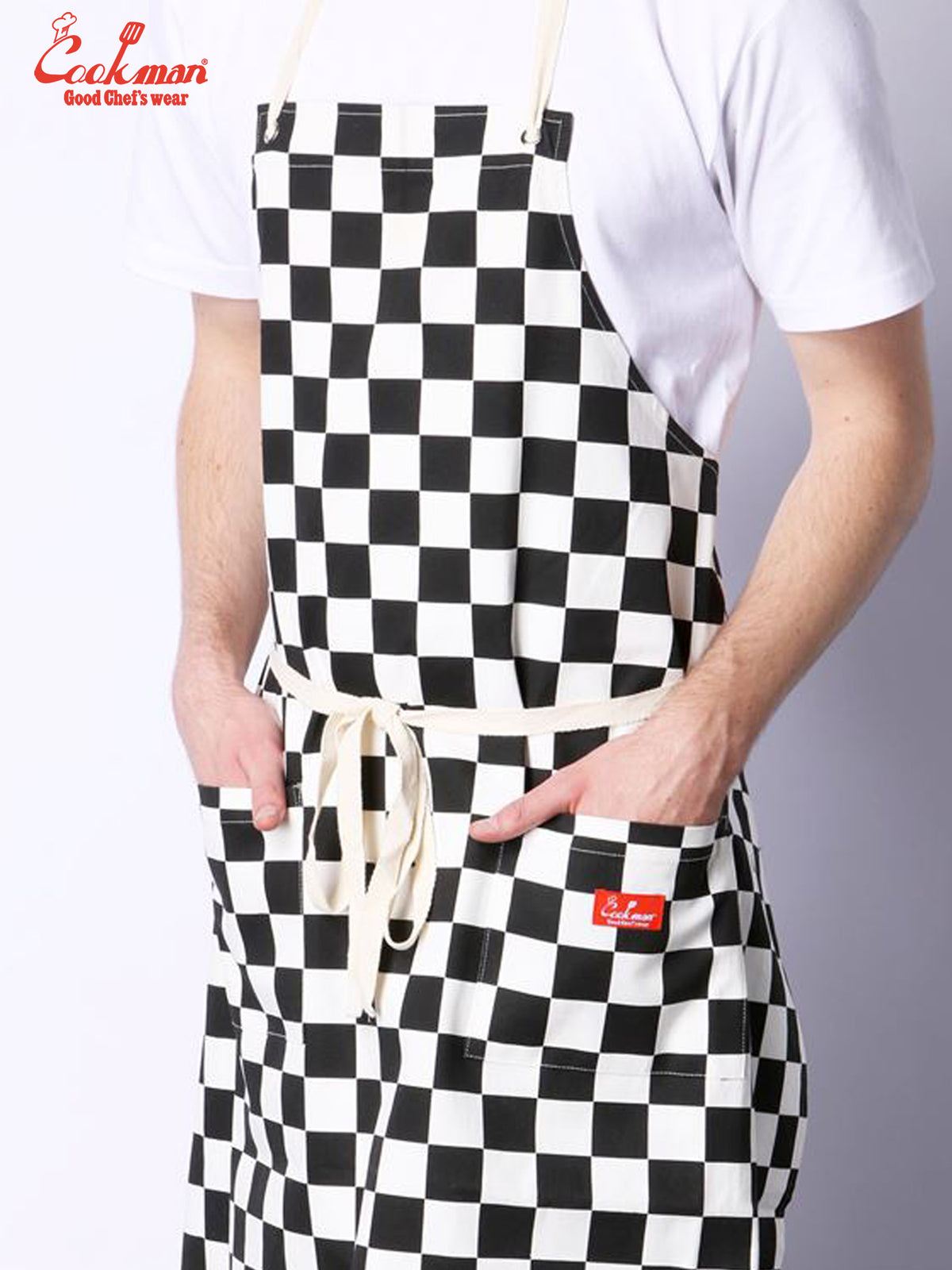 Long Apron - Checker : Black