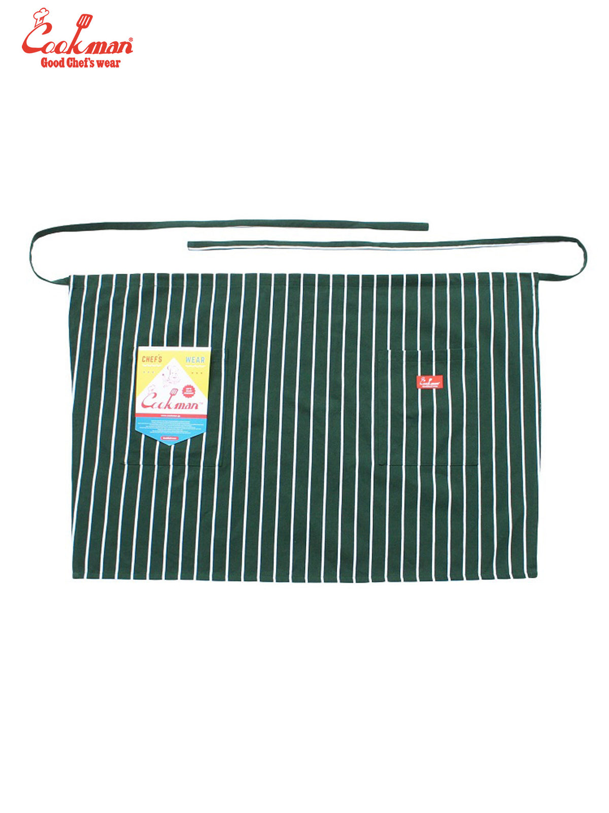 Waist Apron - Stripe : Dark Green