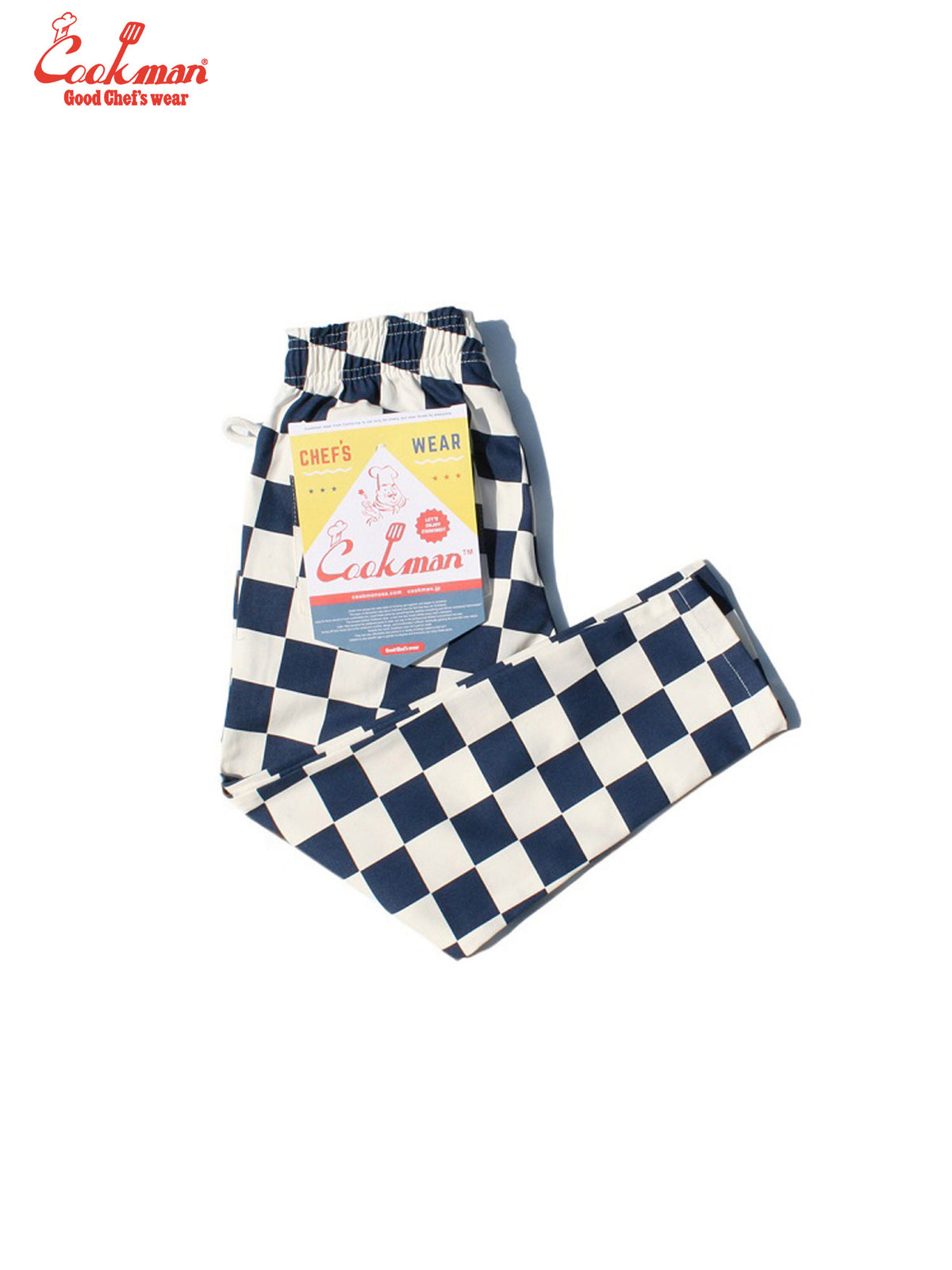 Chef Pants Kids - Checker : Navy