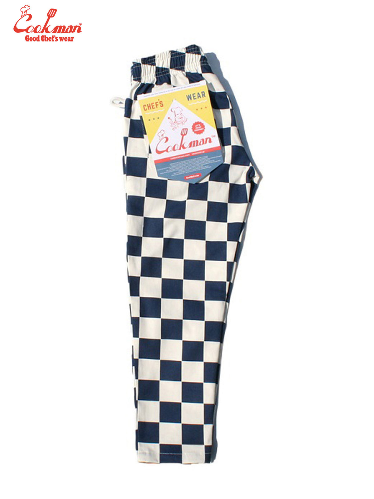 Chef Pants Kids - Checker : Navy