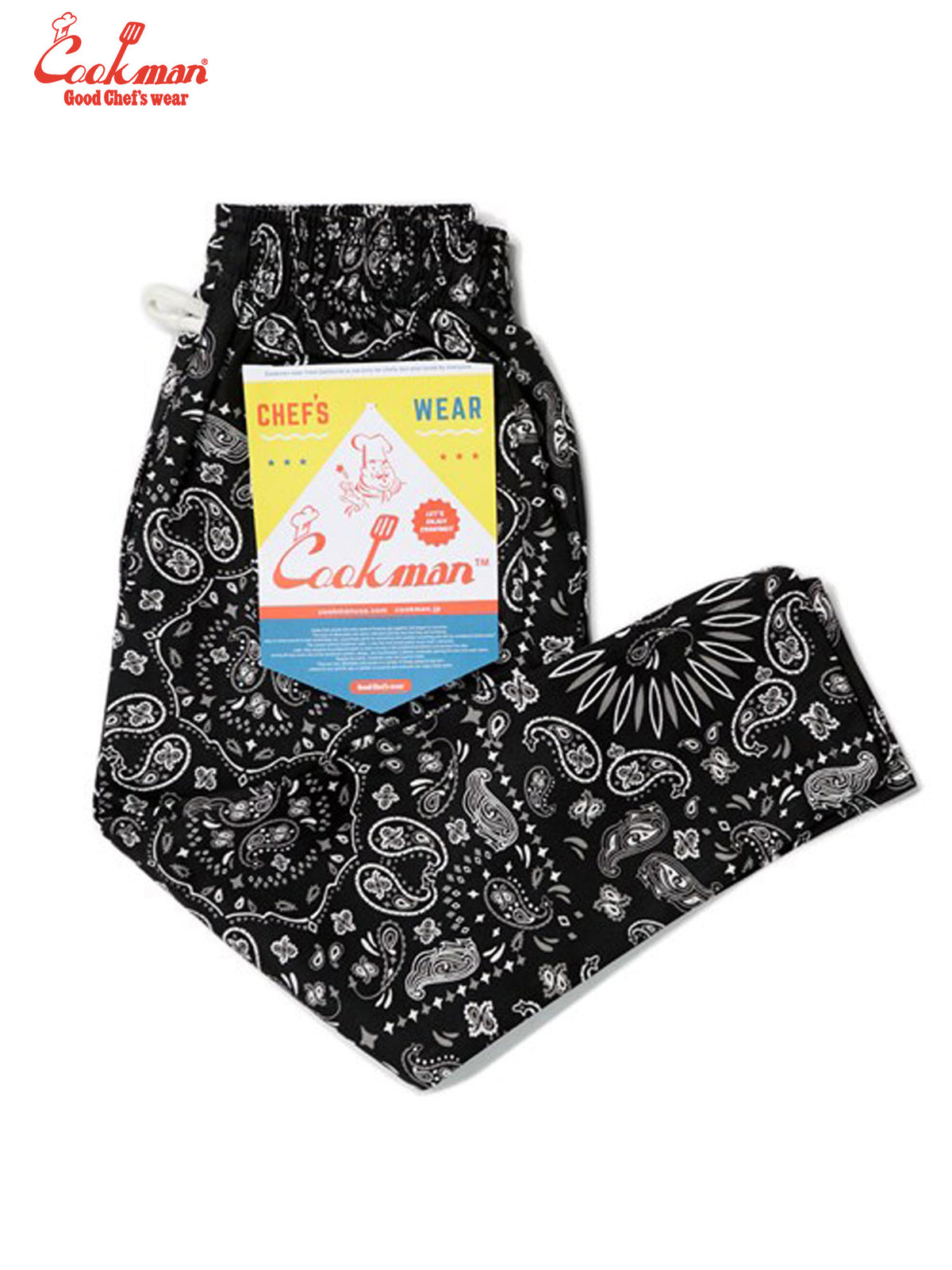 Chef Pants Kids - Paisley : Black