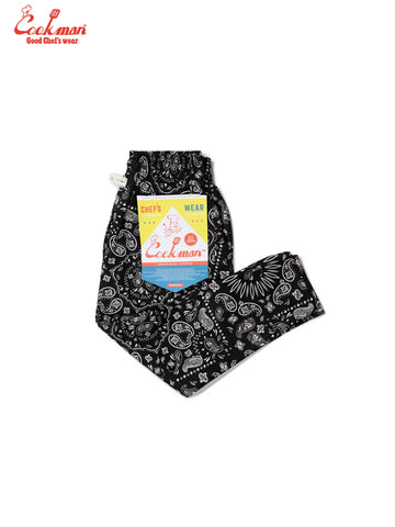 Chef Pants Kids - Paisley : Black