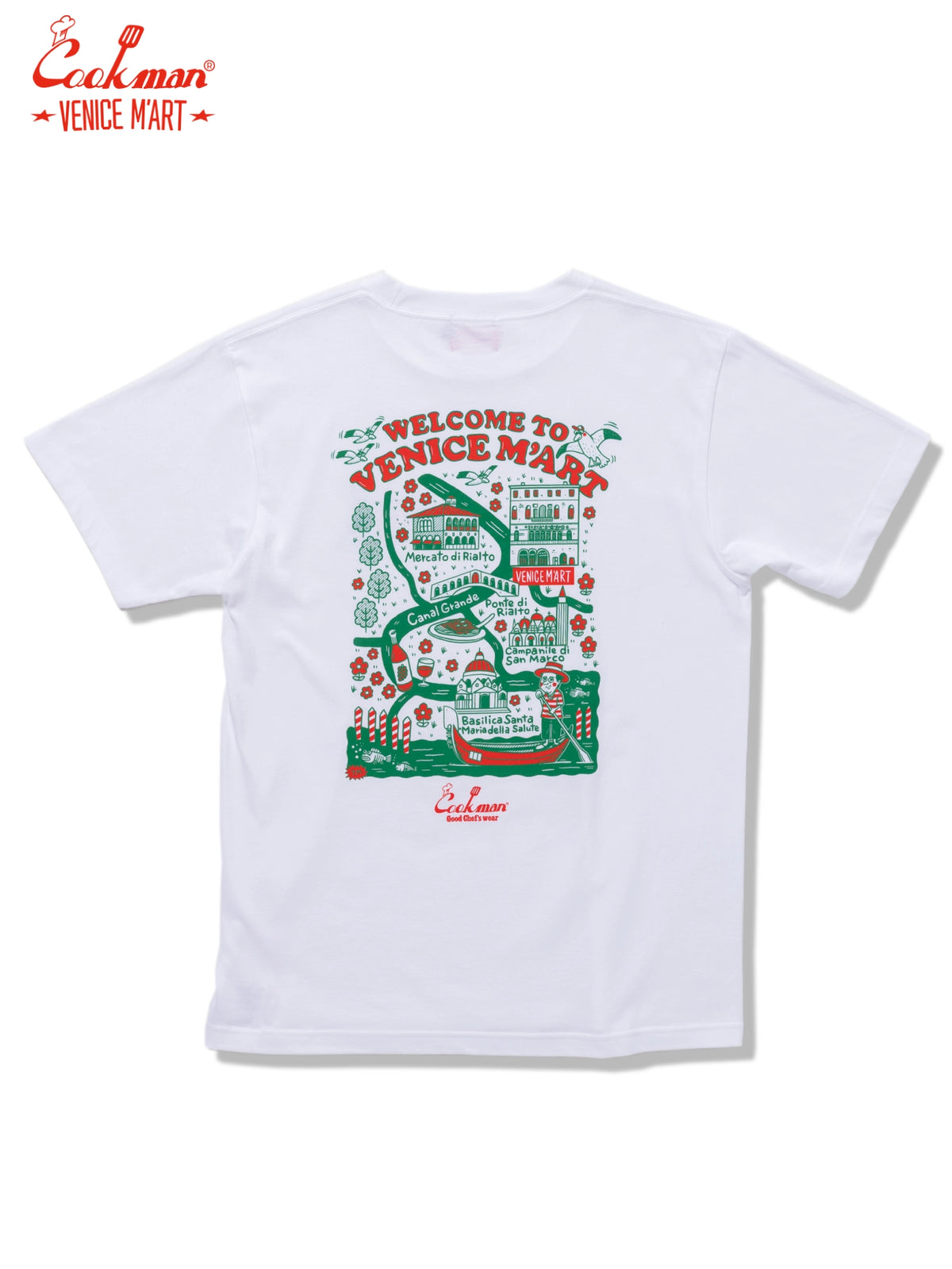 Tees - VENICE M'Art TM Paint Venice Map : White