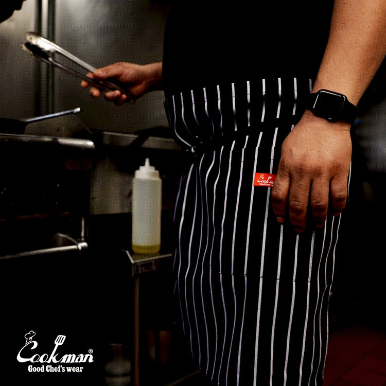 Cookman Waist Apron - Stripe : Black