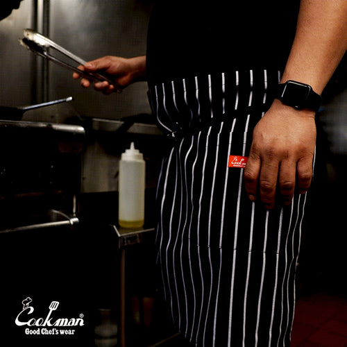 Cookman Chef Pants - Stripe : BLACK