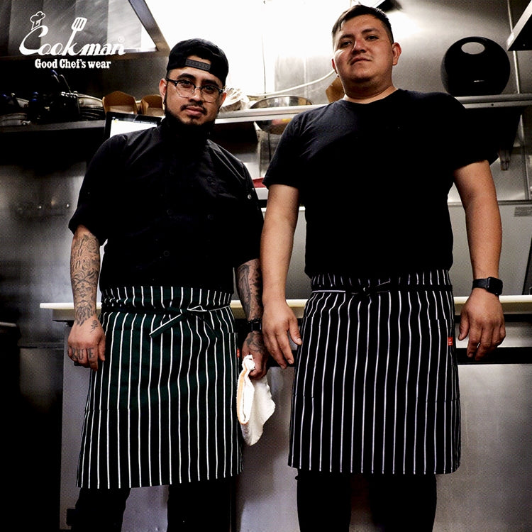 Cookman Waist Apron - Stripe : Black