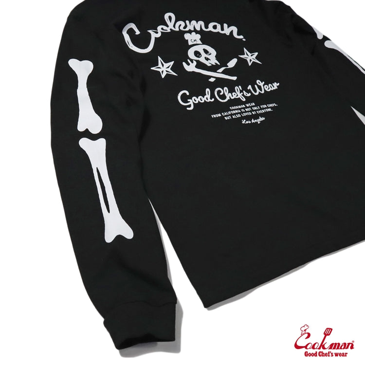 Cookman Long Sleeve Tees - Skull : Black