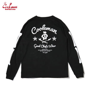 Cookman Long Sleeve T-shirts - Skull : Black