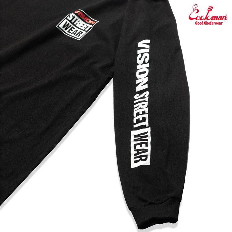 Cookman Long Sleeve Tees - Vision Logo : Black