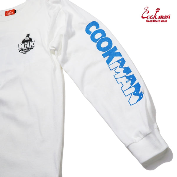 Cookman Long Sleeve Tees - Milk : White