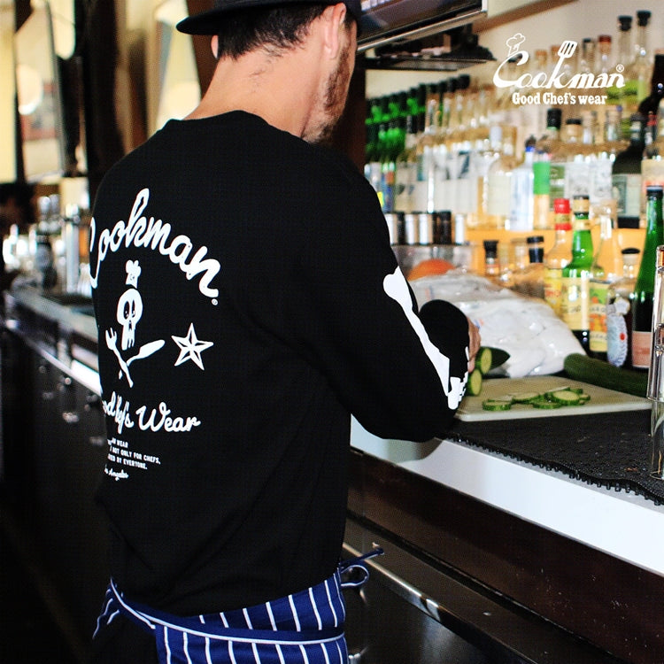 Cookman Long Sleeve Tees - Skull : Black