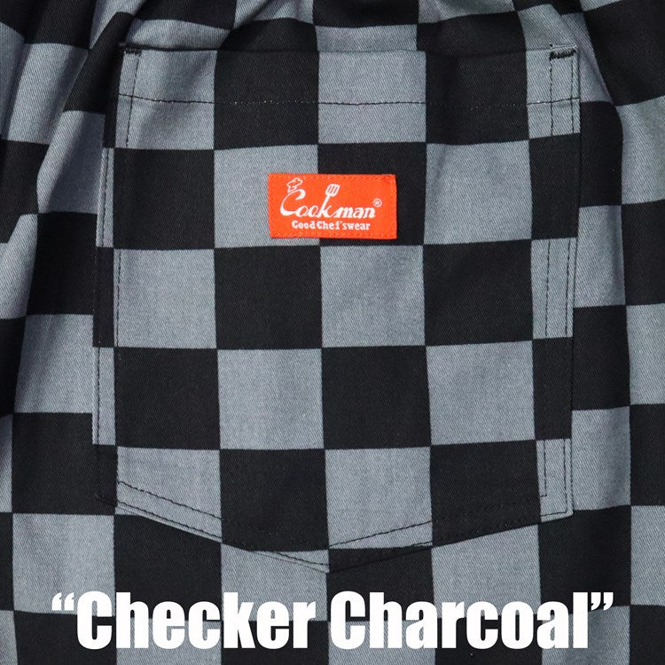 Chef Short Pants - Checker : Charcoal