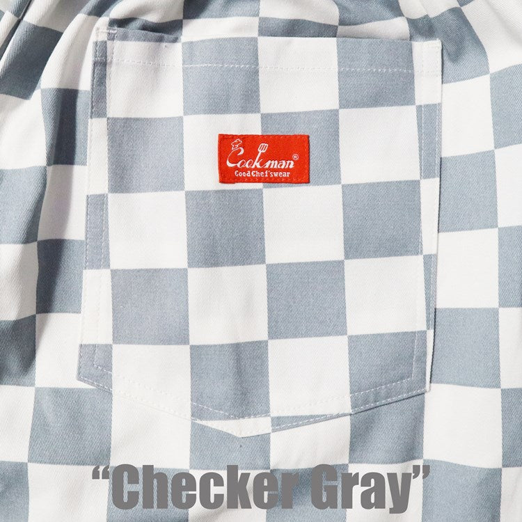 Cookman Chef Short Pants - Checker : Gray