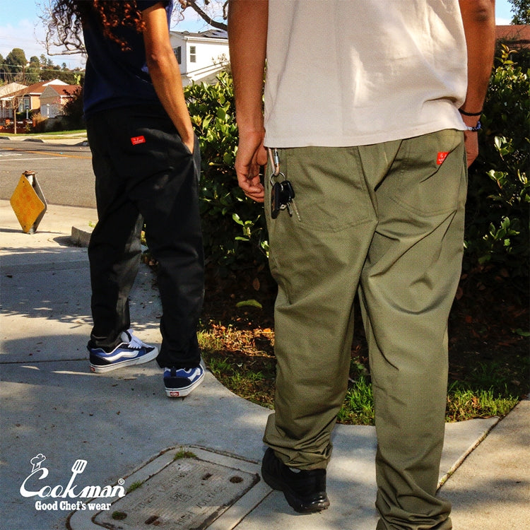 Cookman Chef Pants - Sausage Style Ripstop : Olive