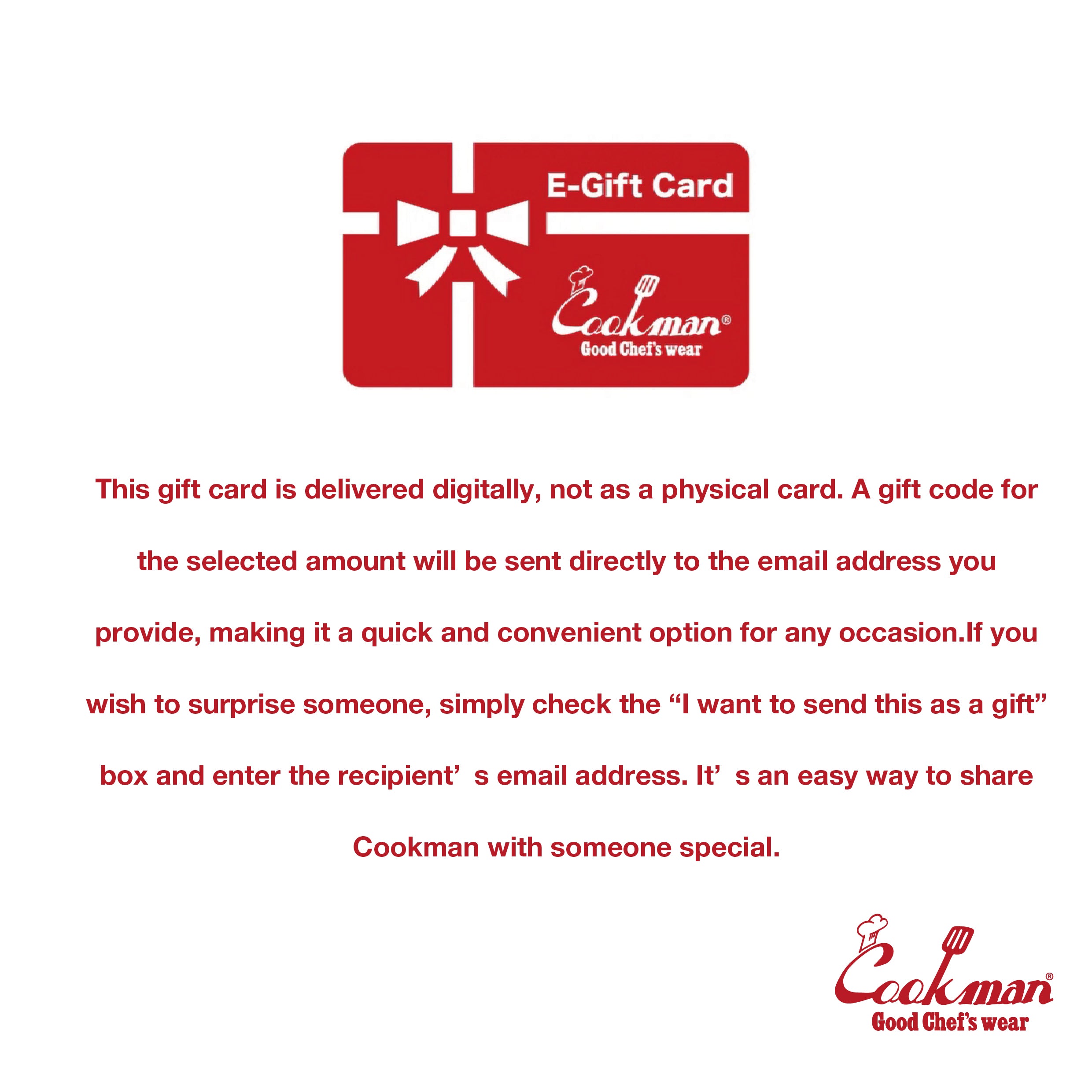 Cookman USA - Gift Card