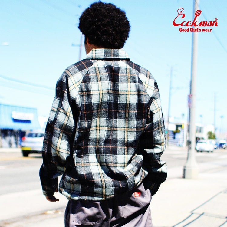 Cookman Delivery Jacket - Woolmix Tartan : Canadian Black