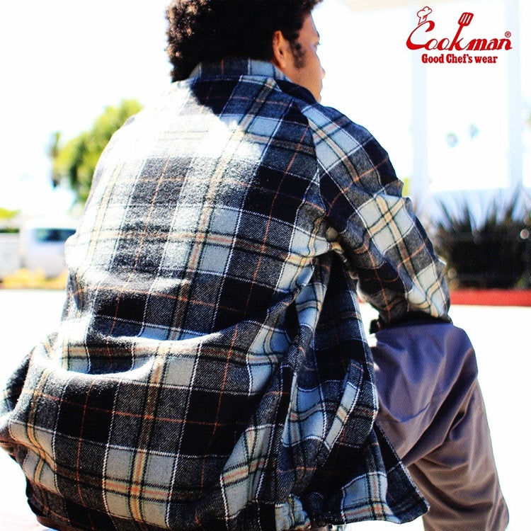 Cookman Delivery Jacket - Woolmix Tartan : Canadian Black