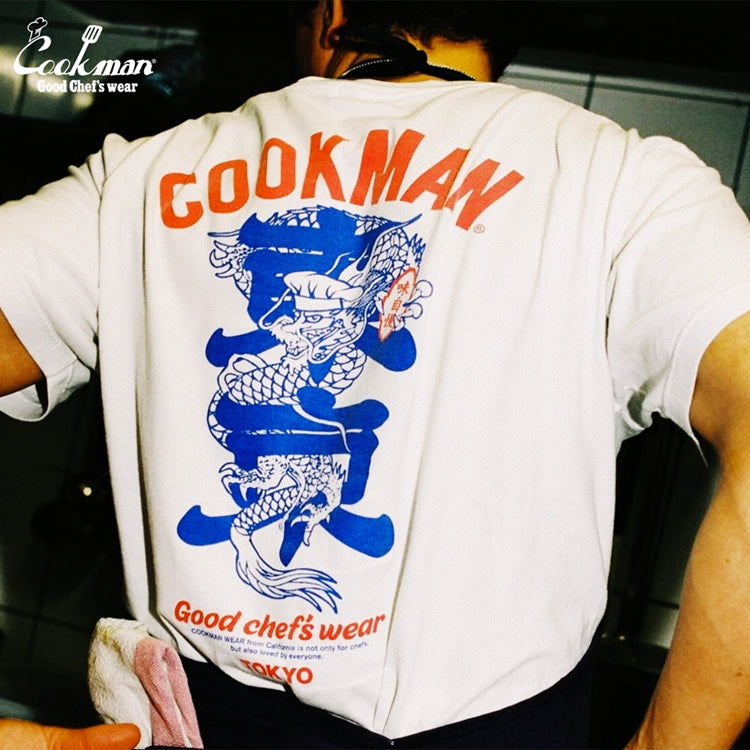 Cookman Tees - Tokyo Dragon - White