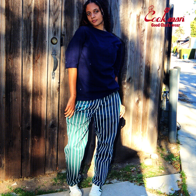 Cookman Chef Pants - Stripe : Dark Green